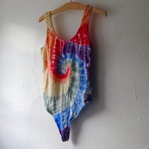 Rainbow Tie dye Abercrombie and Fitch onsie